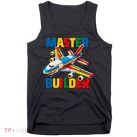 Master Builder Airplane Toy Building Blocks Brick Tank Top thumb 0