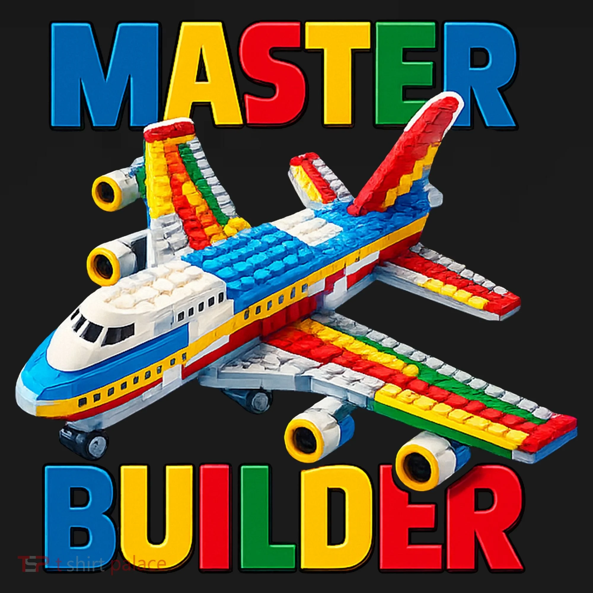 Master Builder Airplane Toy Building Blocks Brick Kids Sweatshirt