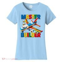 Master Builder Airplane Toy Building Blocks Brick Women's T-Shirt thumb 0
