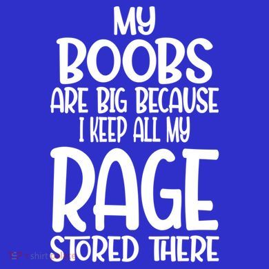 My Boobs Are Big Because I Keep All My Rage Stored There Cute Gift Hoodie