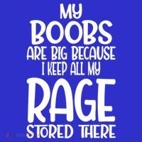 My Boobs Are Big Because I Keep All My Rage Stored There Cute Gift Long Sleeve Shirt thumb 2