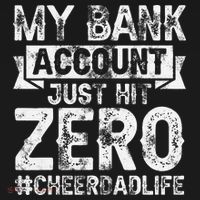 My Bank Account Just Hit Zero Cheer Dad Proud Cheer Father Women's Hoodie thumb 2