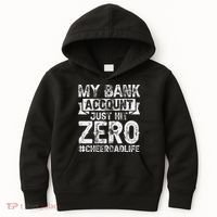 My Bank Account Just Hit Zero Cheer Dad Proud Cheer Father Kids Hoodie thumb 0
