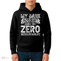 My Bank Account Just Hit Zero Cheer Dad Proud Cheer Father Kids Hoodie thumb 4