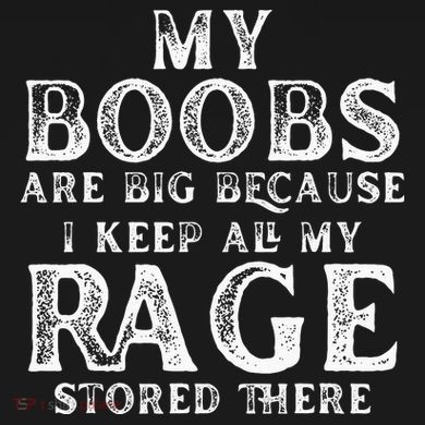 My Boobs Are Big Because I Keep All My Rage Stored There Sustainable Bucket Hat