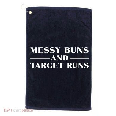 Messy Buns And Target Runs Golf Towel
