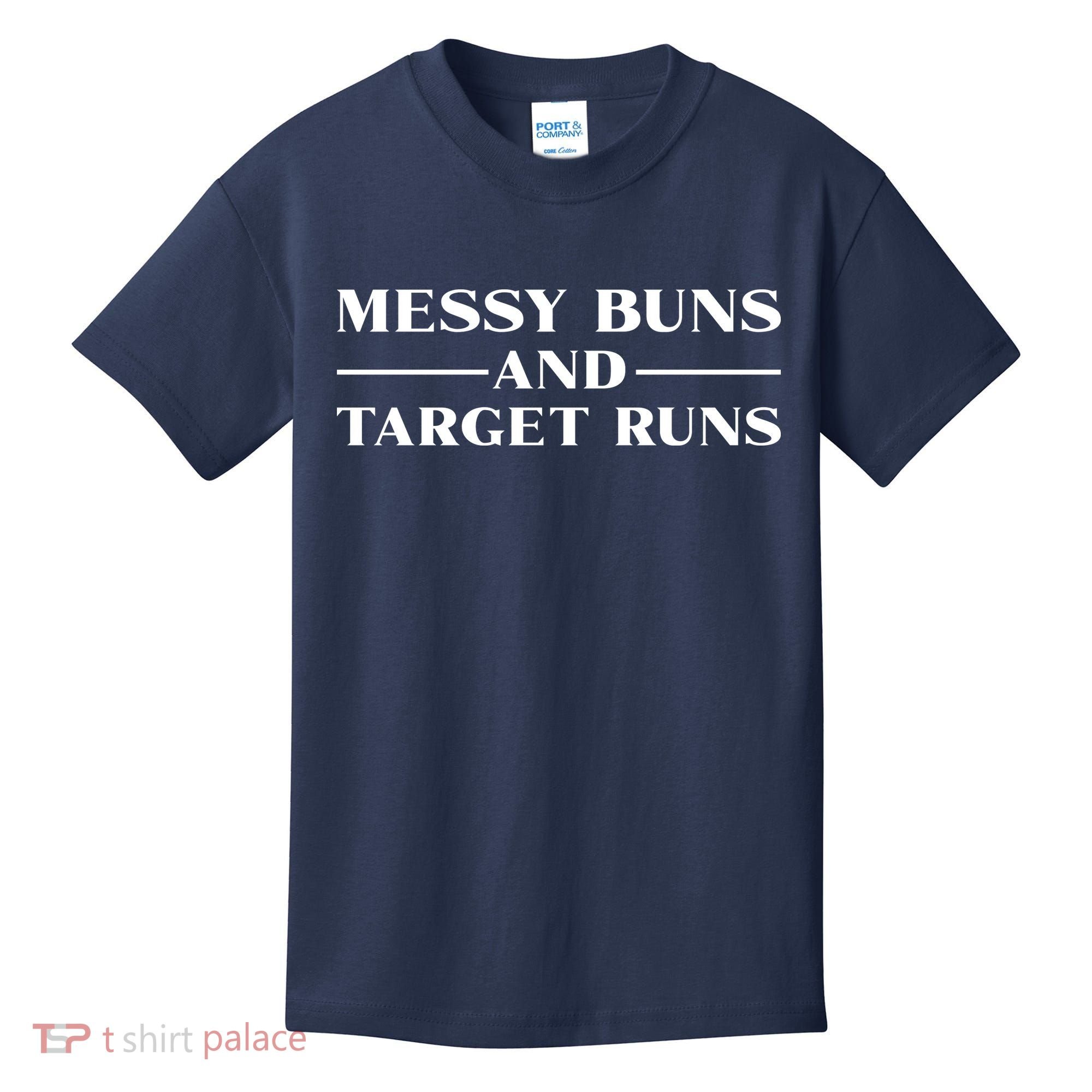 Messy Buns And Target Runs Kids T-Shirt