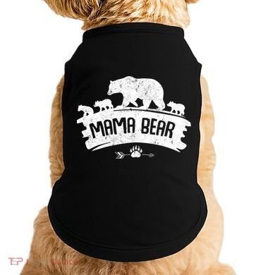 Mama Bear And Three Cubs Doggie Tank