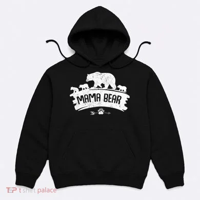 Mama Bear And Three Cubs Hoodie