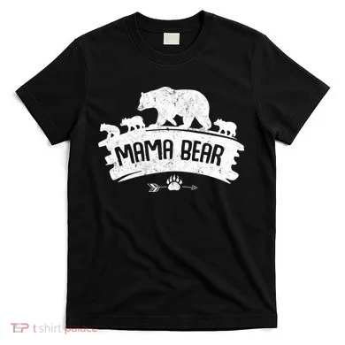 Mama Bear And Three Cubs T-Shirt