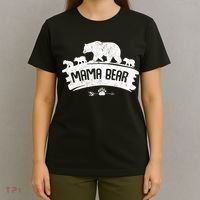 Mama Bear And Three Cubs T-Shirt thumb 4