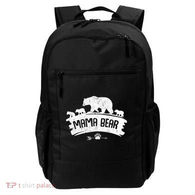 Mama Bear And Three Cubs Backpack