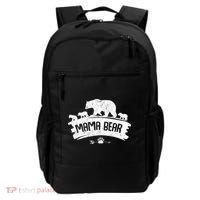 Mama Bear And Three Cubs Backpack thumb 0