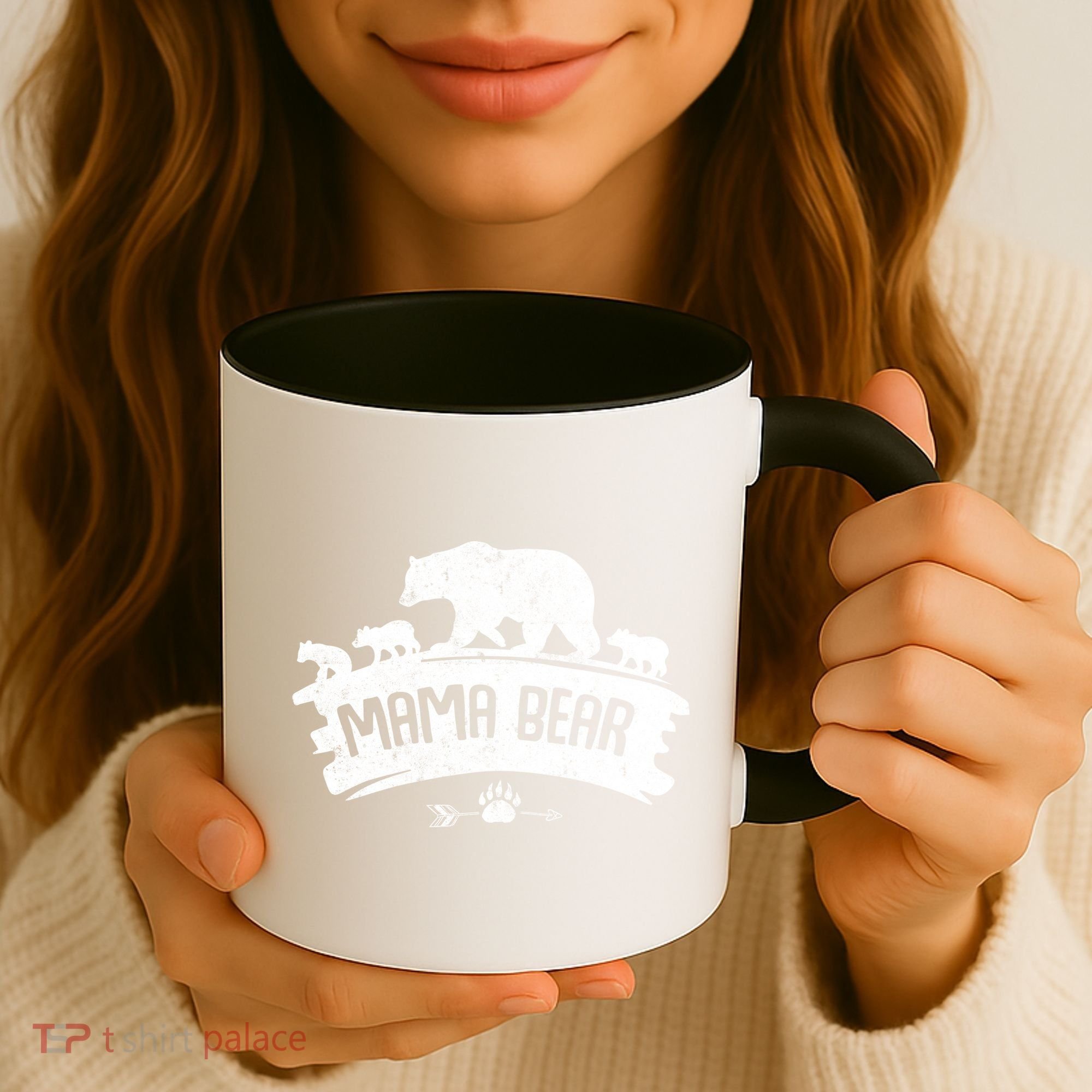 Mama Bear And Three Cubs Coffee Mug