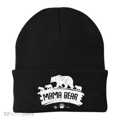 Mama Bear And Three Cubs Beanie
