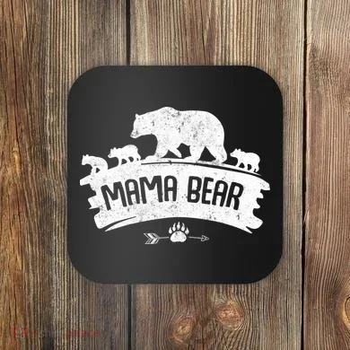 Mama Bear And Three Cubs Coaster