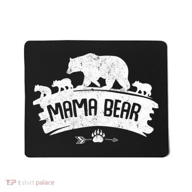 Mama Bear And Three Cubs Mousepad