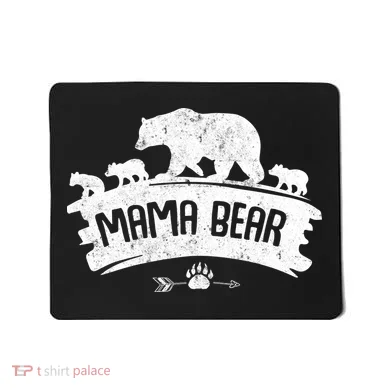 Mama Bear And Three Cubs Mousepad