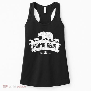 Mama Bear And Three Cubs Women's Tank Top