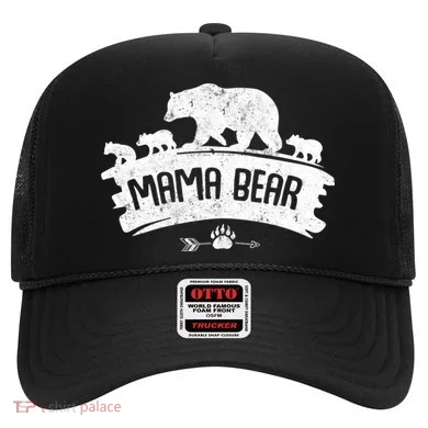 Mama Bear And Three Cubs Hat