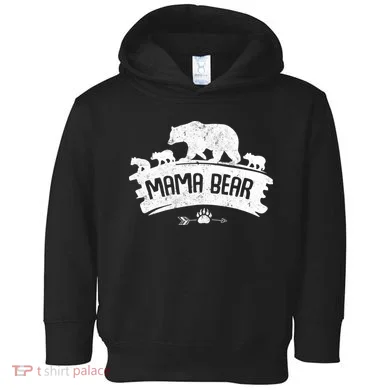 Mama Bear And Three Cubs Toddler Hoodie