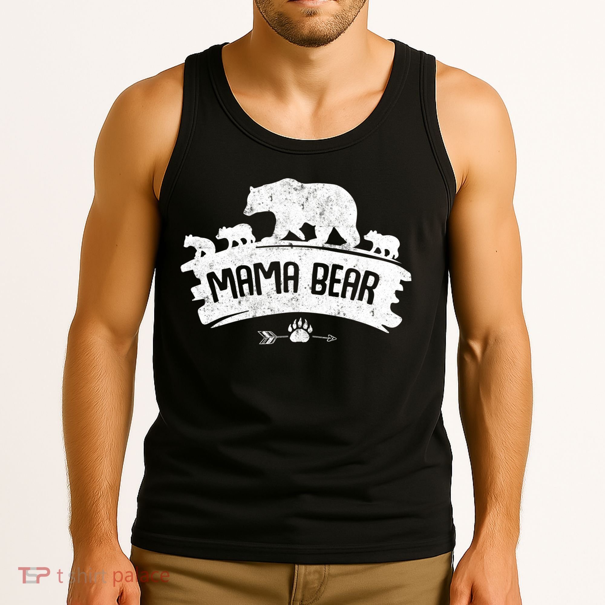 Mama Bear And Three Cubs Tank Top