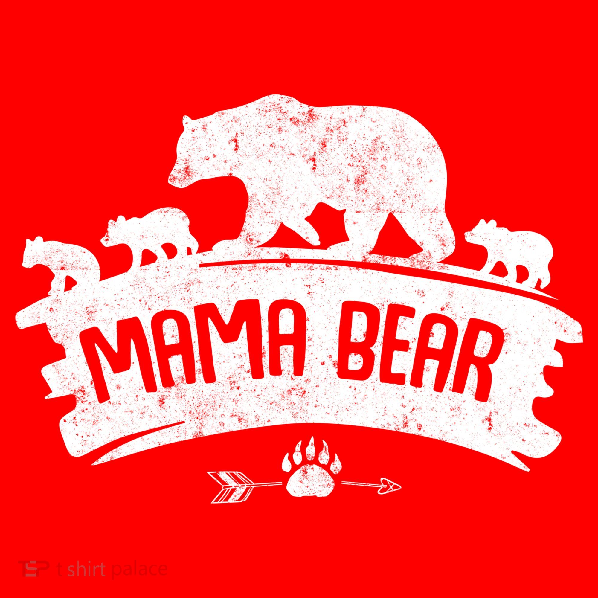 Mama Bear And Three Cubs Santa Hat