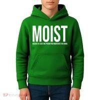 MOIST Because At Least One Person You Know Hates This Word Kids Hoodie thumb 4