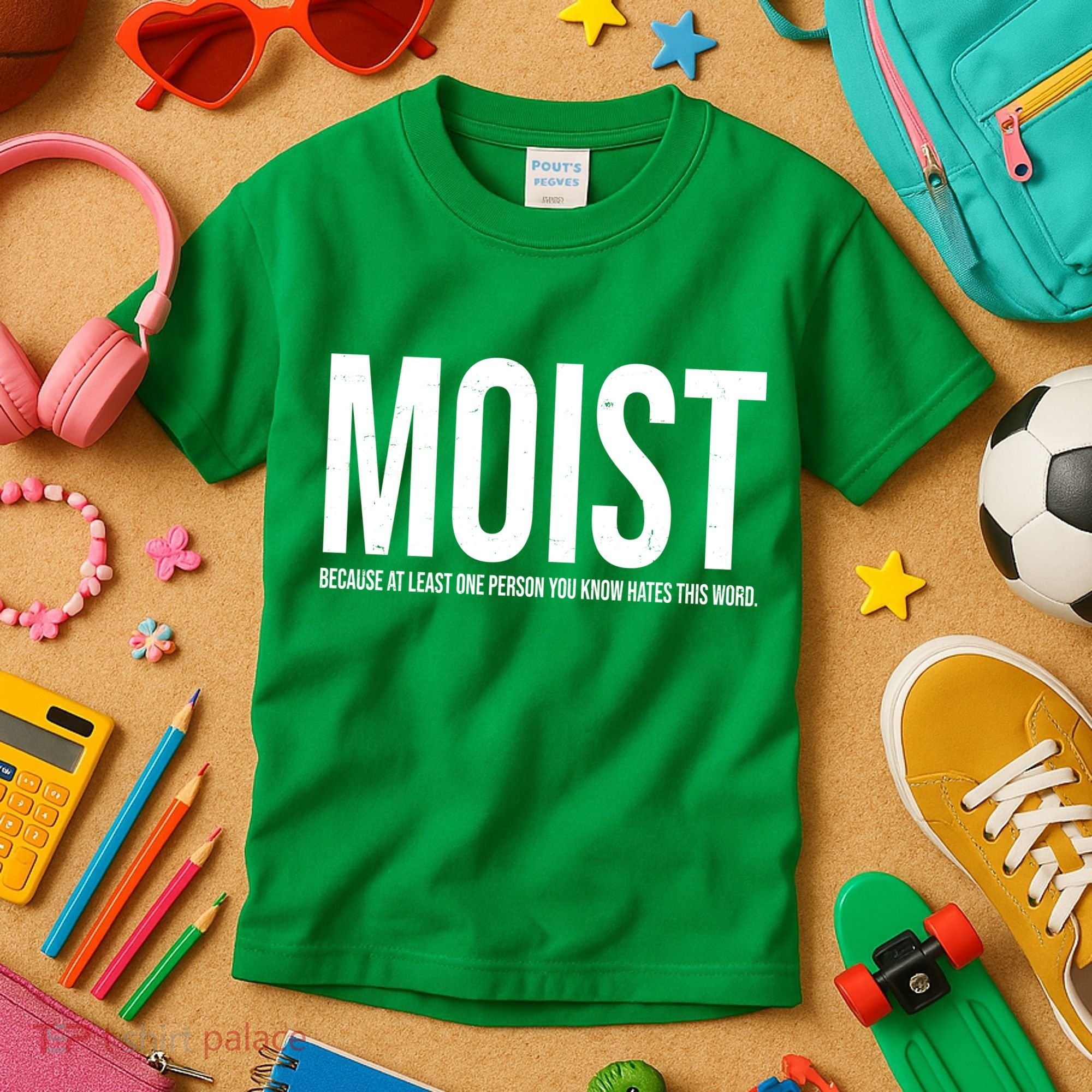 MOIST Because At Least One Person You Know Hates This Word Kids T-Shirt