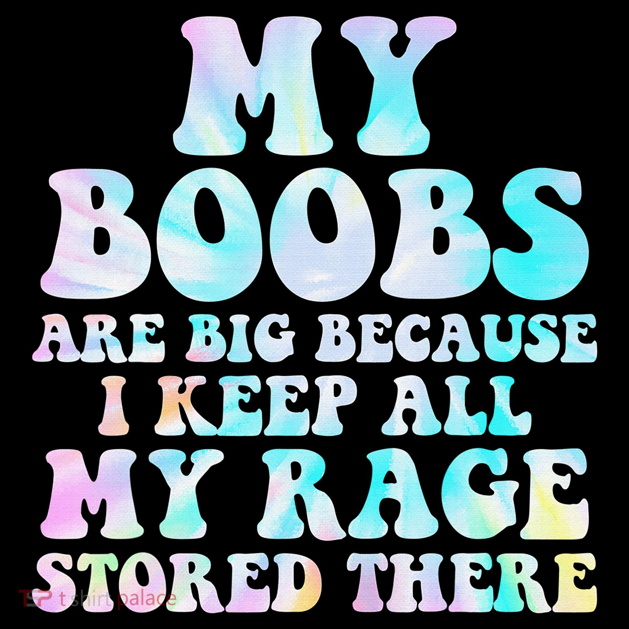 My Boobs Are Big Because I Keep All My Rage Stored There Women's Tank Top