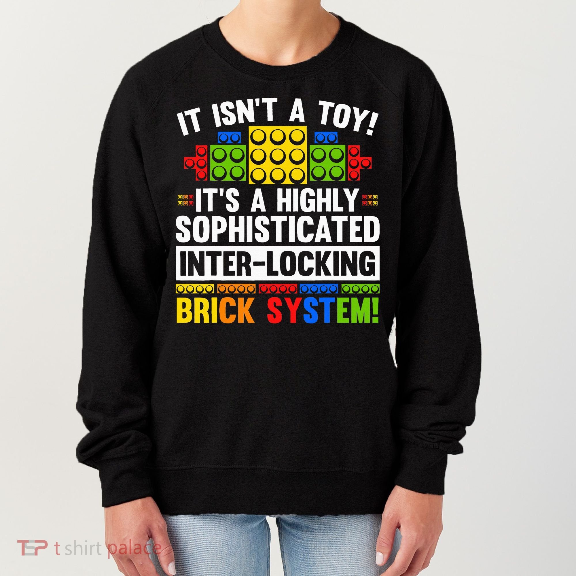 Master Builder Bricks Blocks Play Toy Women's Sweatshirt