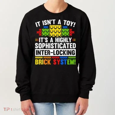 Master Builder Bricks Blocks Play Toy Women's Sweatshirt
