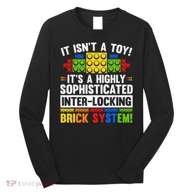 Master Builder Bricks Blocks Play Toy Long Sleeve Shirt
