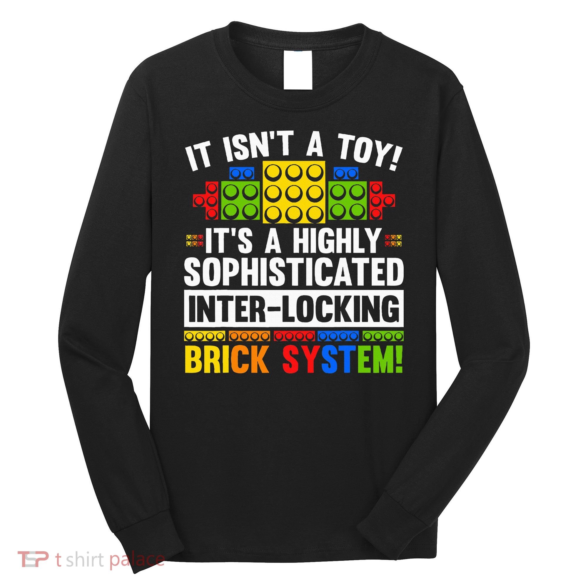 Master Builder Bricks Blocks Play Toy Long Sleeve Shirt