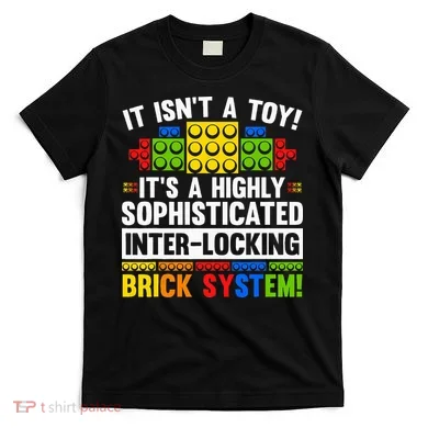 Master Builder Bricks Blocks Play Toy T-Shirt