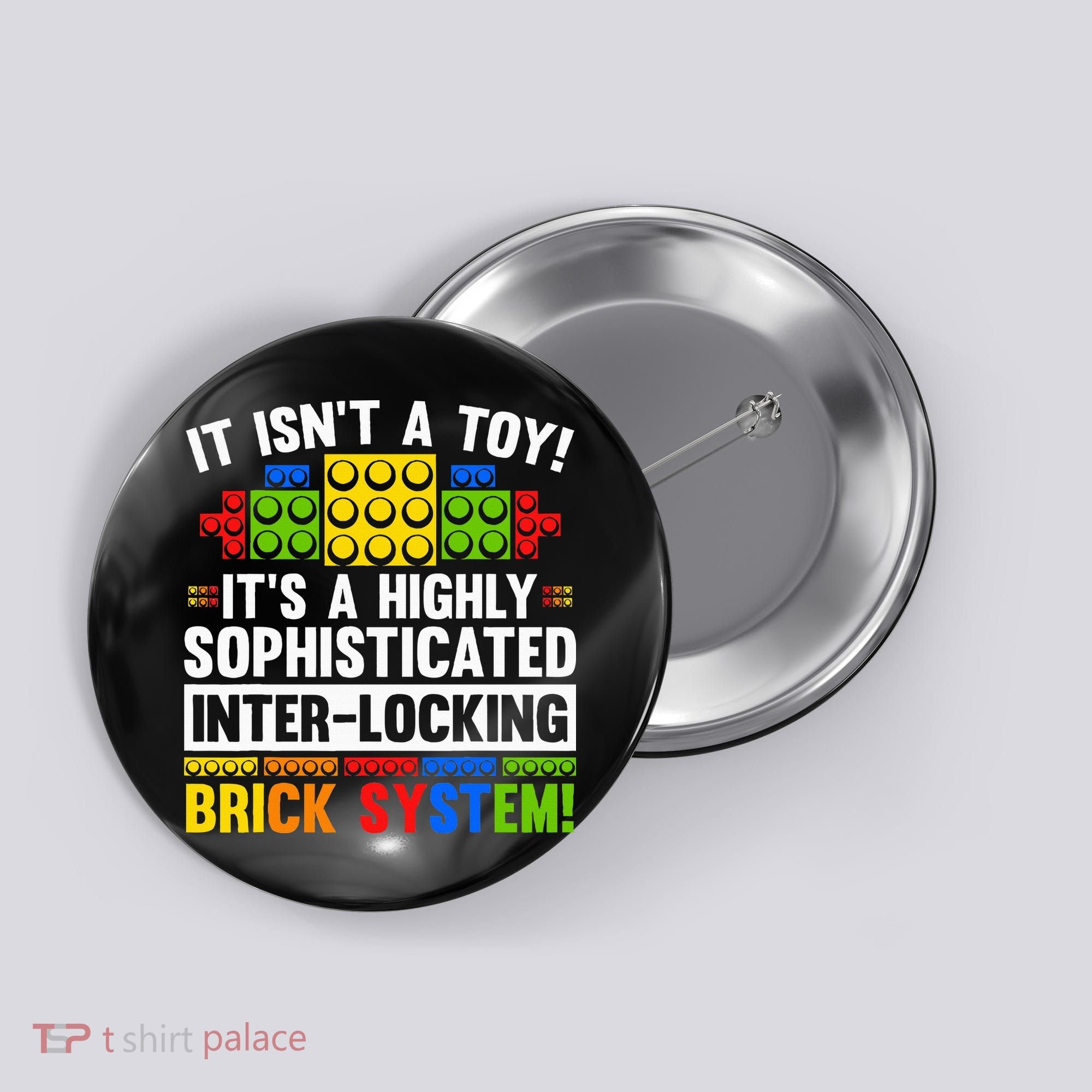 Master Builder Bricks Blocks Play Toy Button
