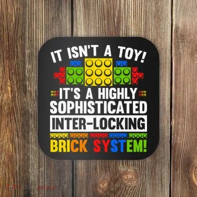 Master Builder Bricks Blocks Play Toy Coaster