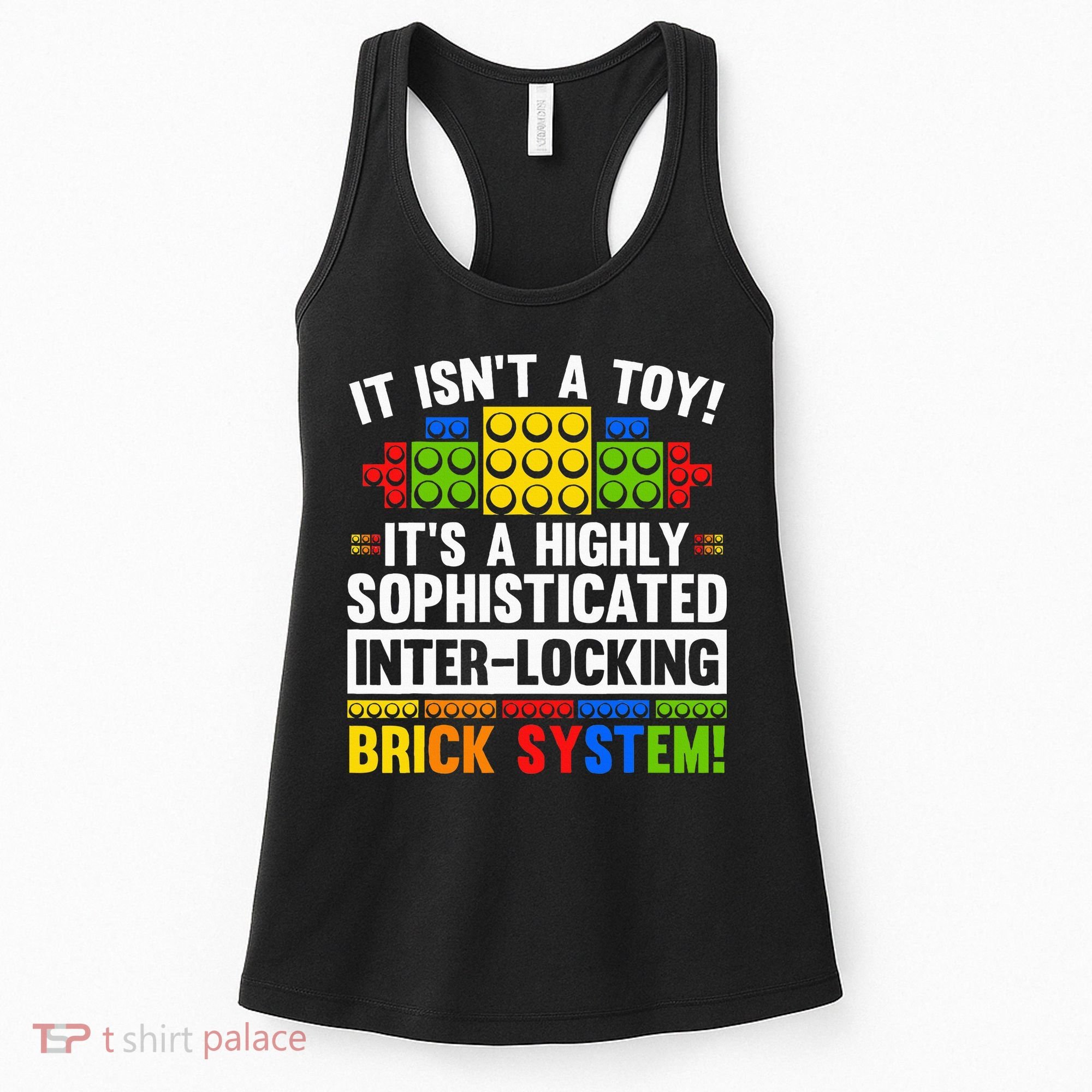 Master Builder Bricks Blocks Play Toy Women's Tank Top