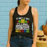 Master Builder Bricks Blocks Play Toy Women's Tank Top thumb 2