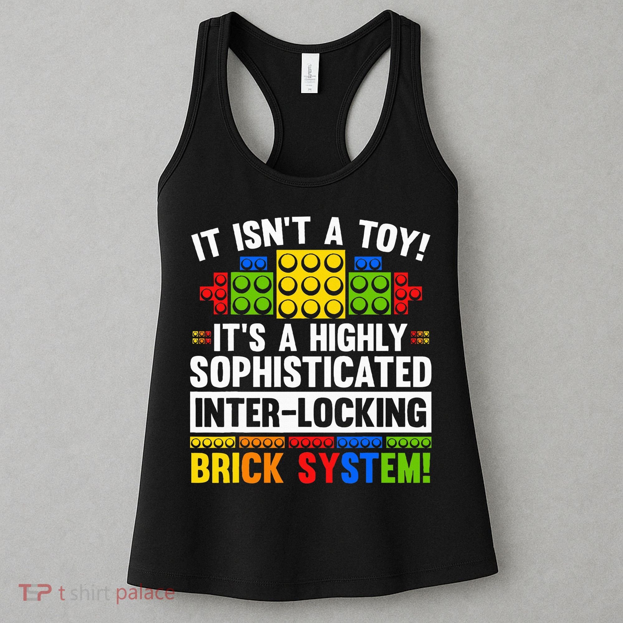 Master Builder Bricks Blocks Play Toy Women's Tank Top