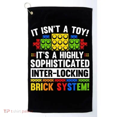 Master Builder Bricks Blocks Play Toy Golf Towel