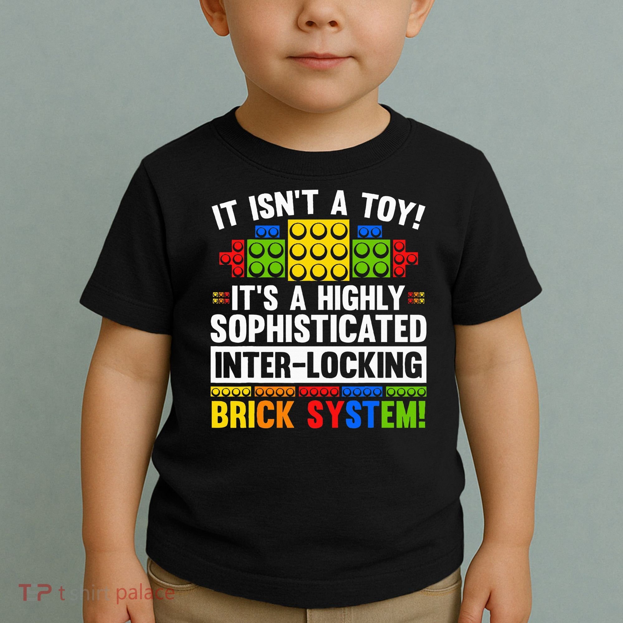 Master Builder Bricks Blocks Play Toy Toddler T-Shirt