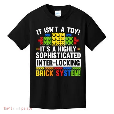 Master Builder Bricks Blocks Play Toy Kids T-Shirt