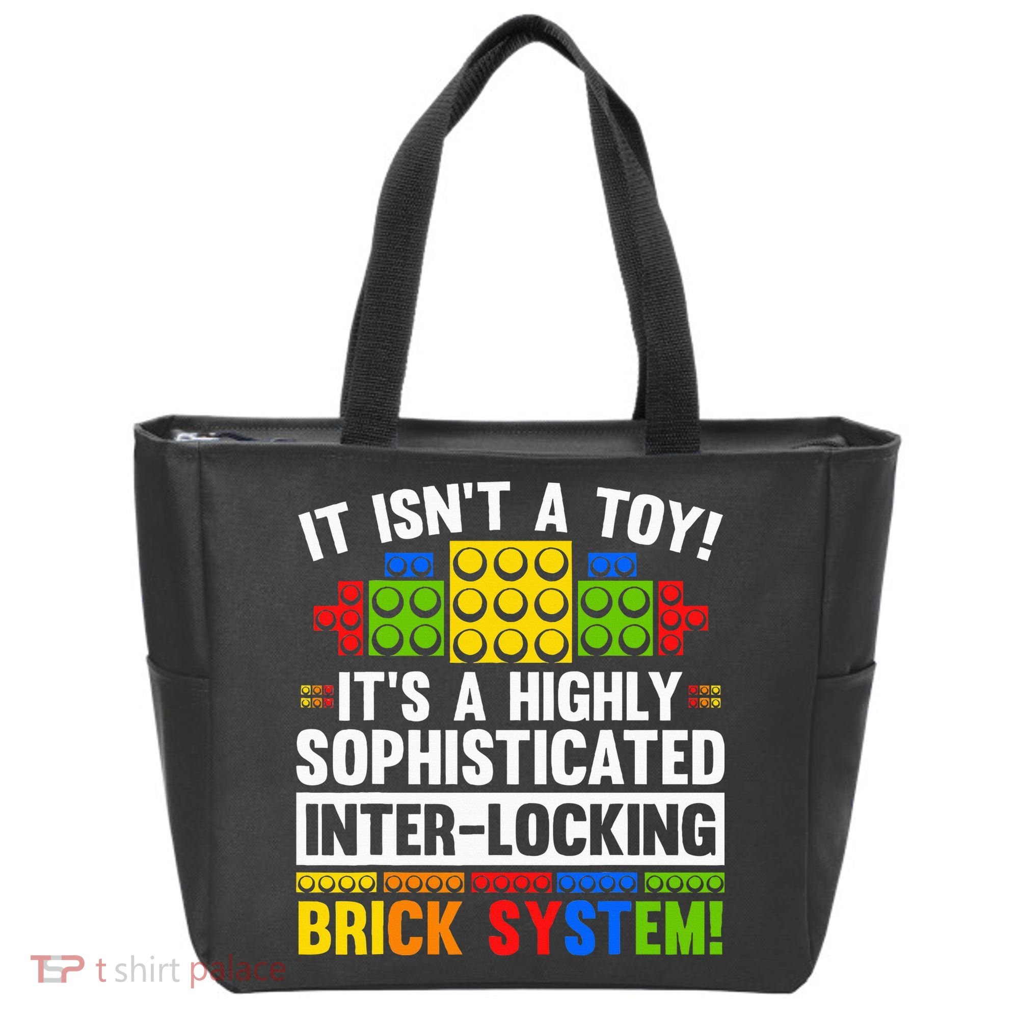 Master Builder Bricks Blocks Play Toy Tote Bag