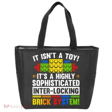 Master Builder Bricks Blocks Play Toy Tote Bag