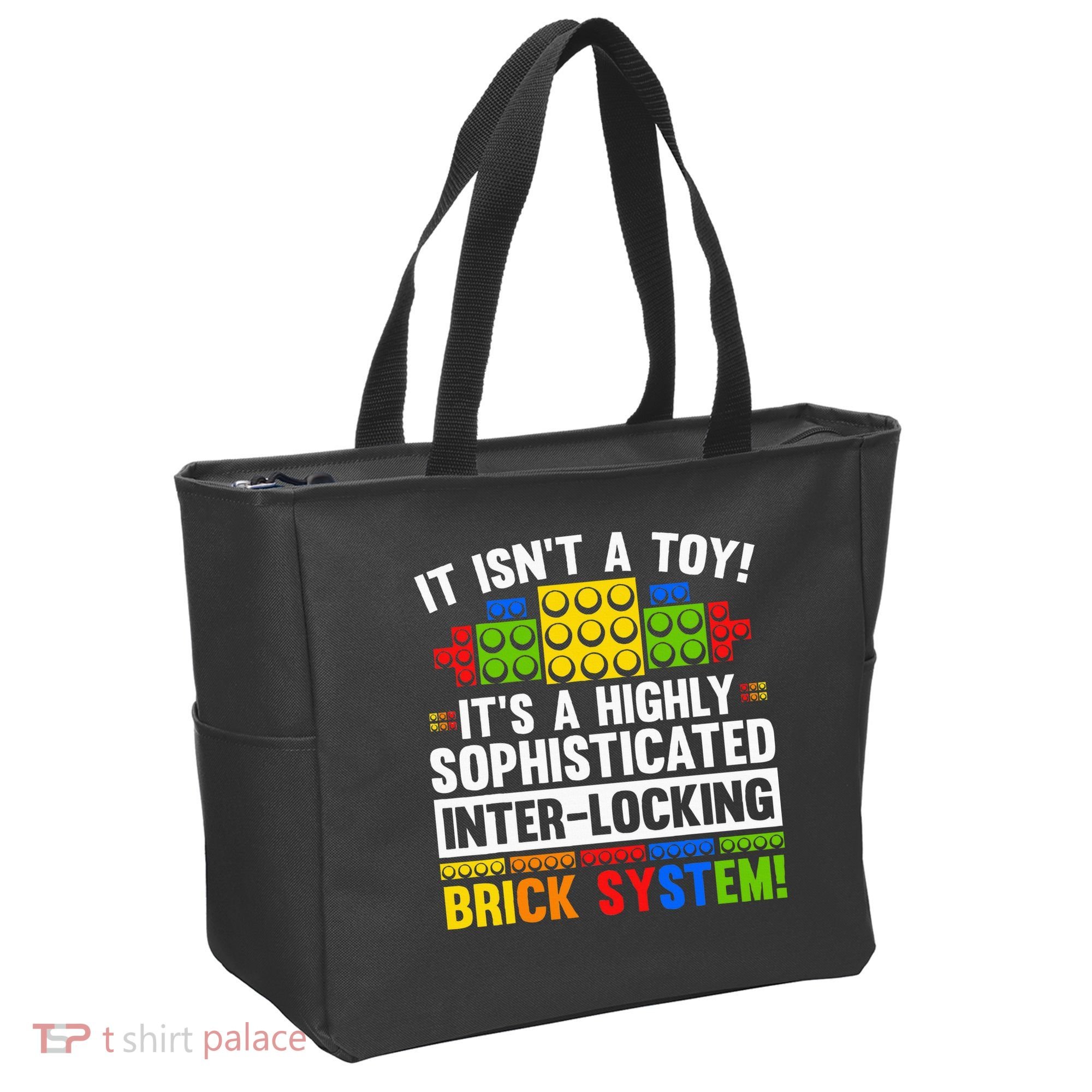 Master Builder Bricks Blocks Play Toy Tote Bag