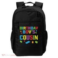 Master Builder Birthday Boy's Cousin Building Bricks Blocks Backpack thumb 0