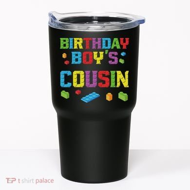 Master Builder Birthday Boy's Cousin Building Bricks Blocks Tumbler