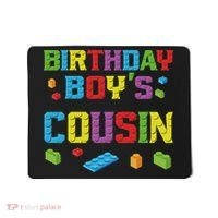 Master Builder Birthday Boy's Cousin Building Bricks Blocks Mousepad thumb 0