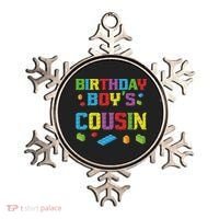 Master Builder Birthday Boy's Cousin Building Bricks Blocks Ornament thumb 0